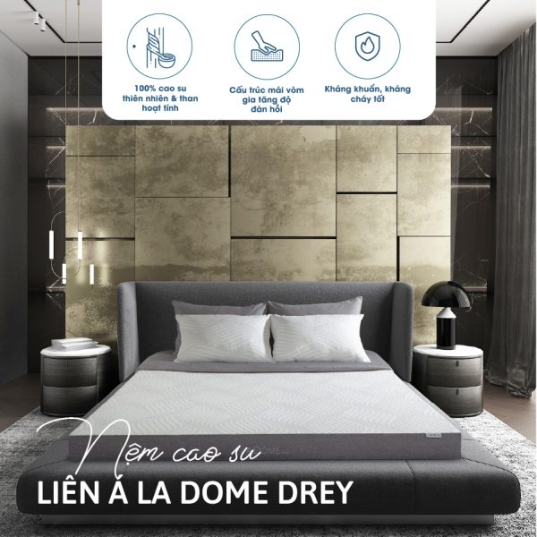 Nệm cao su Liên Á La Dome Grey