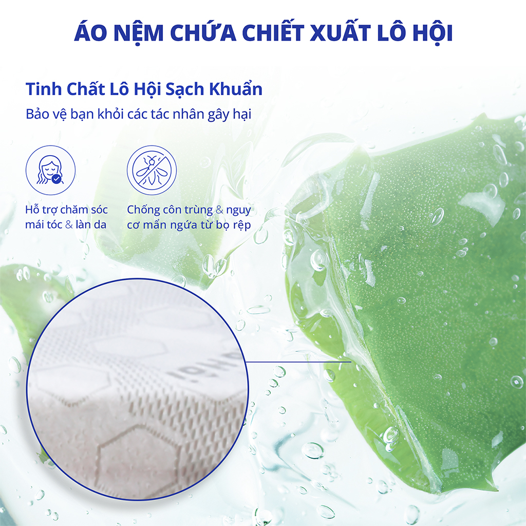 Nệm cao su thiên nhiên AloeLux Kim Cương