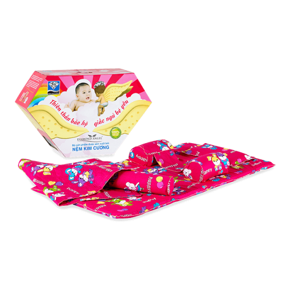 Nệm em bé Kim Cương Diamond Angle - BÉ GÁI