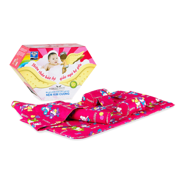 Nệm em bé Kim Cương Diamond Angle - BÉ GÁI