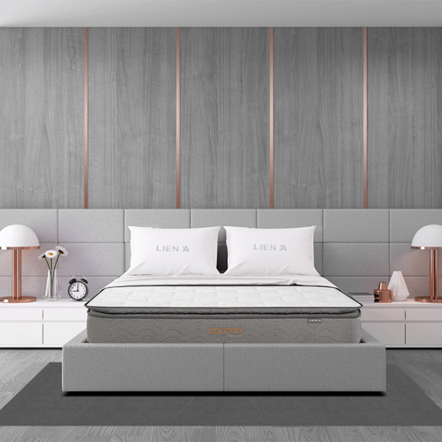 Nệm lò xo túi Cocoon Grey Luxe