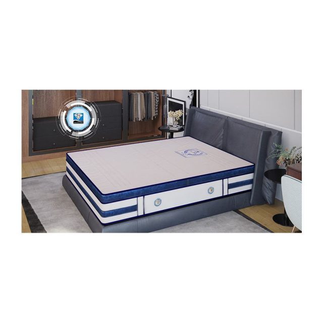 Nệm Lò Xo Túi Cao Su 3 Viền Kim Cương