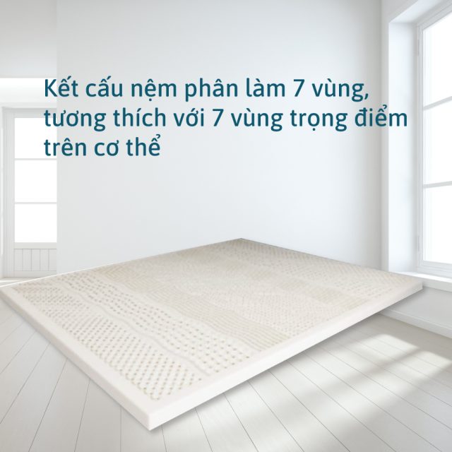 Topper cao su Kim Cương TOPLUX 7’ZONE