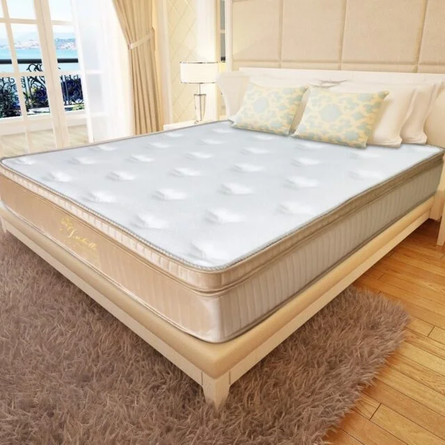 Nệm lò xo túi Isabelle Euro Top Memory Foam Ưu Việt