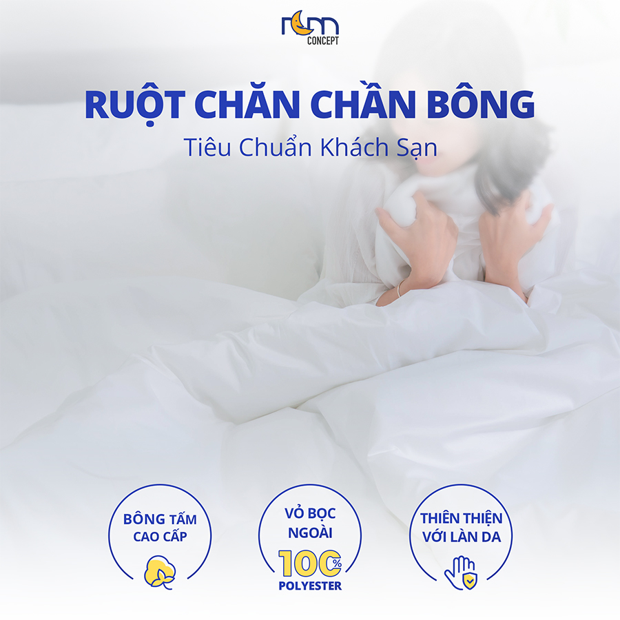 Ruột chăn bông tấm tiêu chuẩn khách sạn