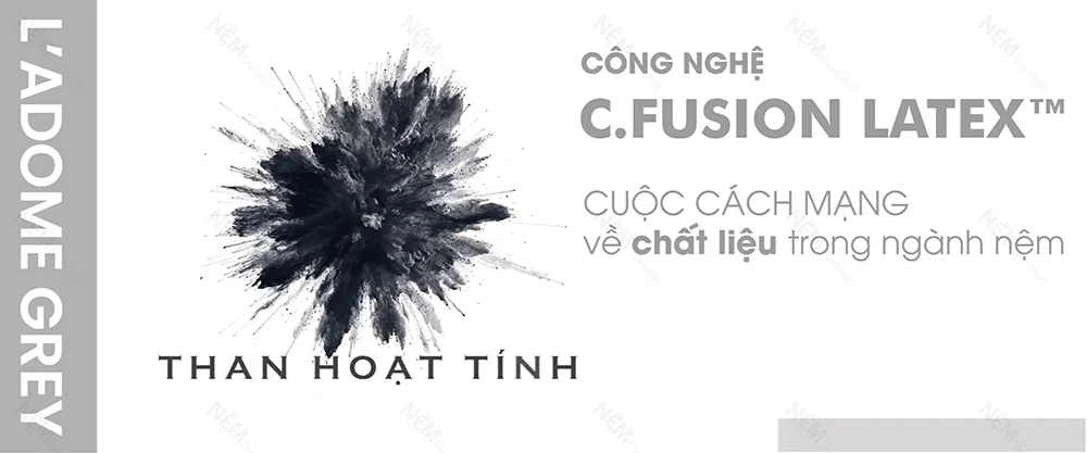 Thông tin nệm cao su Ladome Grey