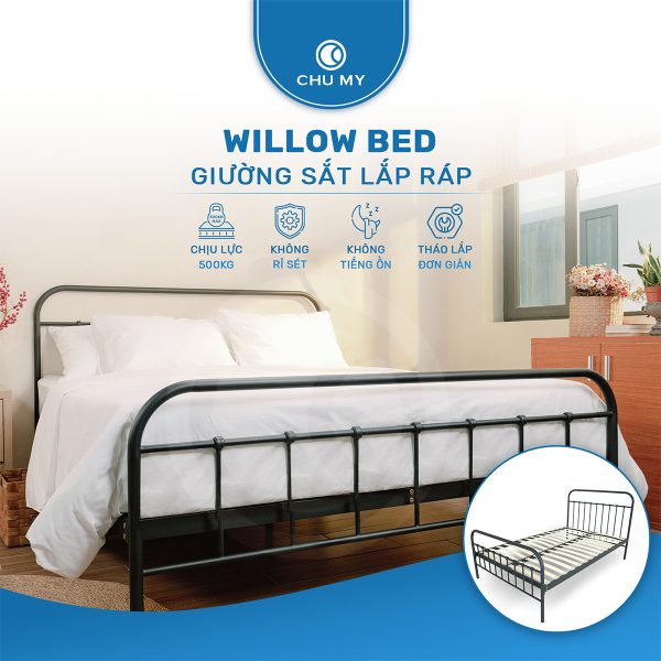 Willow Bed - Giường sắt lắp ráp