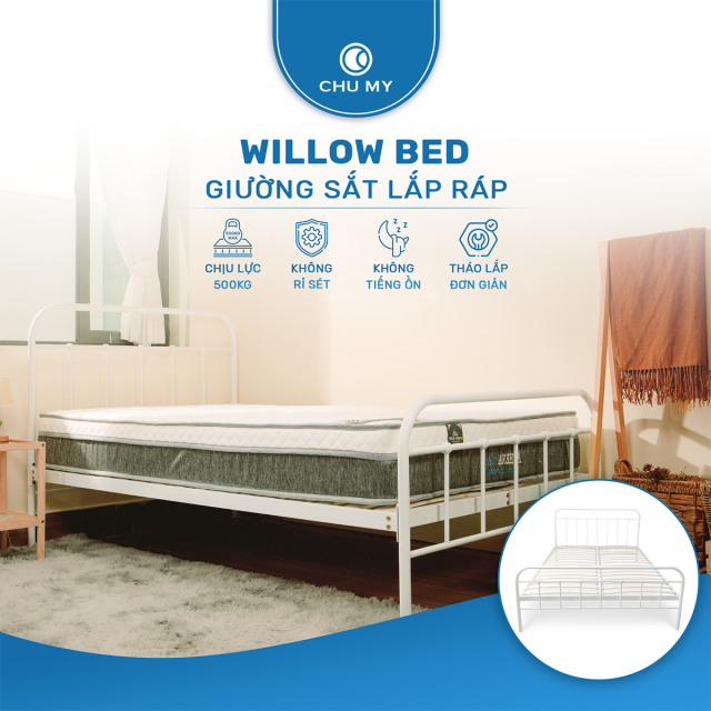 Willow Bed - Giường sắt lắp ráp