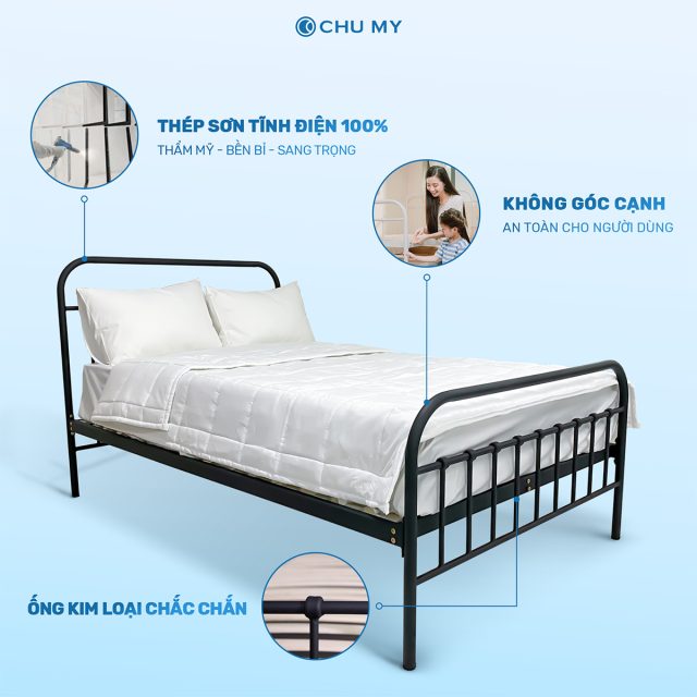 Willow Bed - Giường sắt lắp ráp