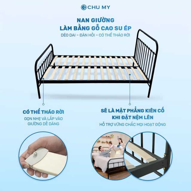 Willow Bed - Giường sắt lắp ráp