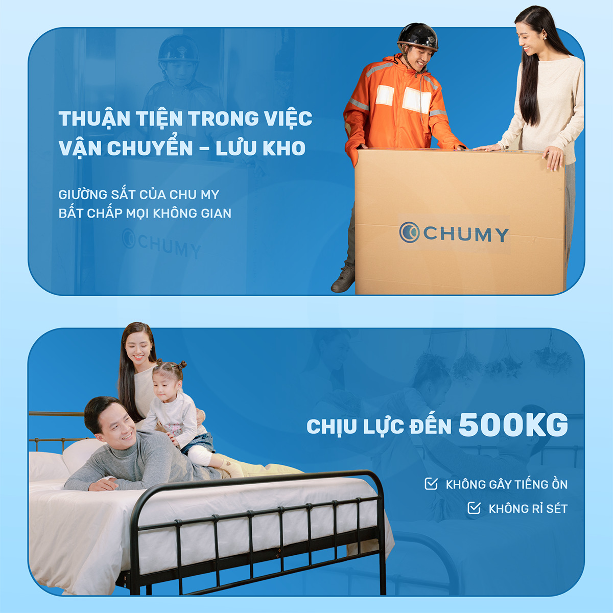 Giường sắt lắp ráp Willow