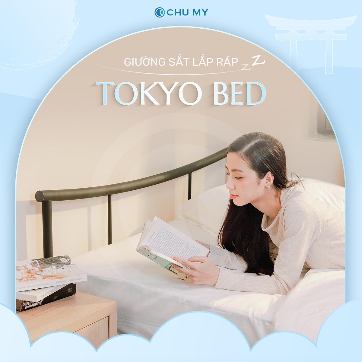 Giường sắt lắp ráp Tokyo