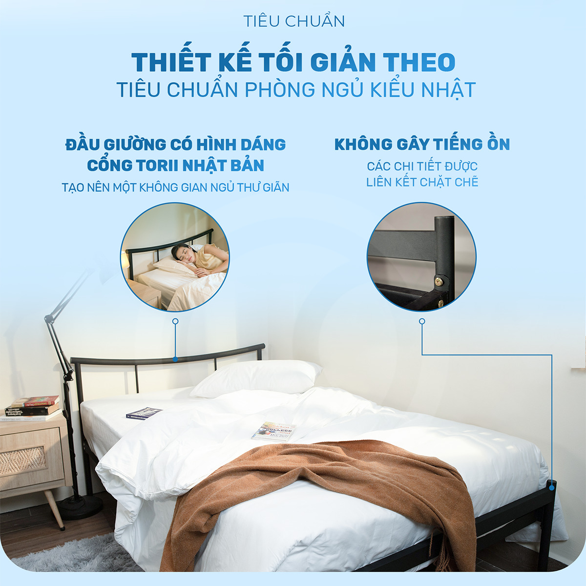 Giường sắt lắp ráp Tokyo