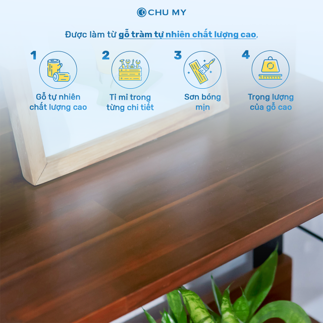 Kệ gỗ trang trí 5 tầng